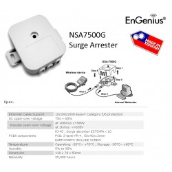 NSA7500G / ESA7500G Surge Arrester รองรับ 1000Mbps